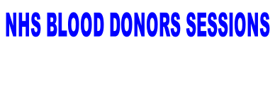 NHS BLOOD DONORS SESSIONS